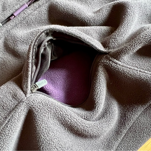 💜Athleta fleece hooded long jacket - XS - Picture 6 of 6